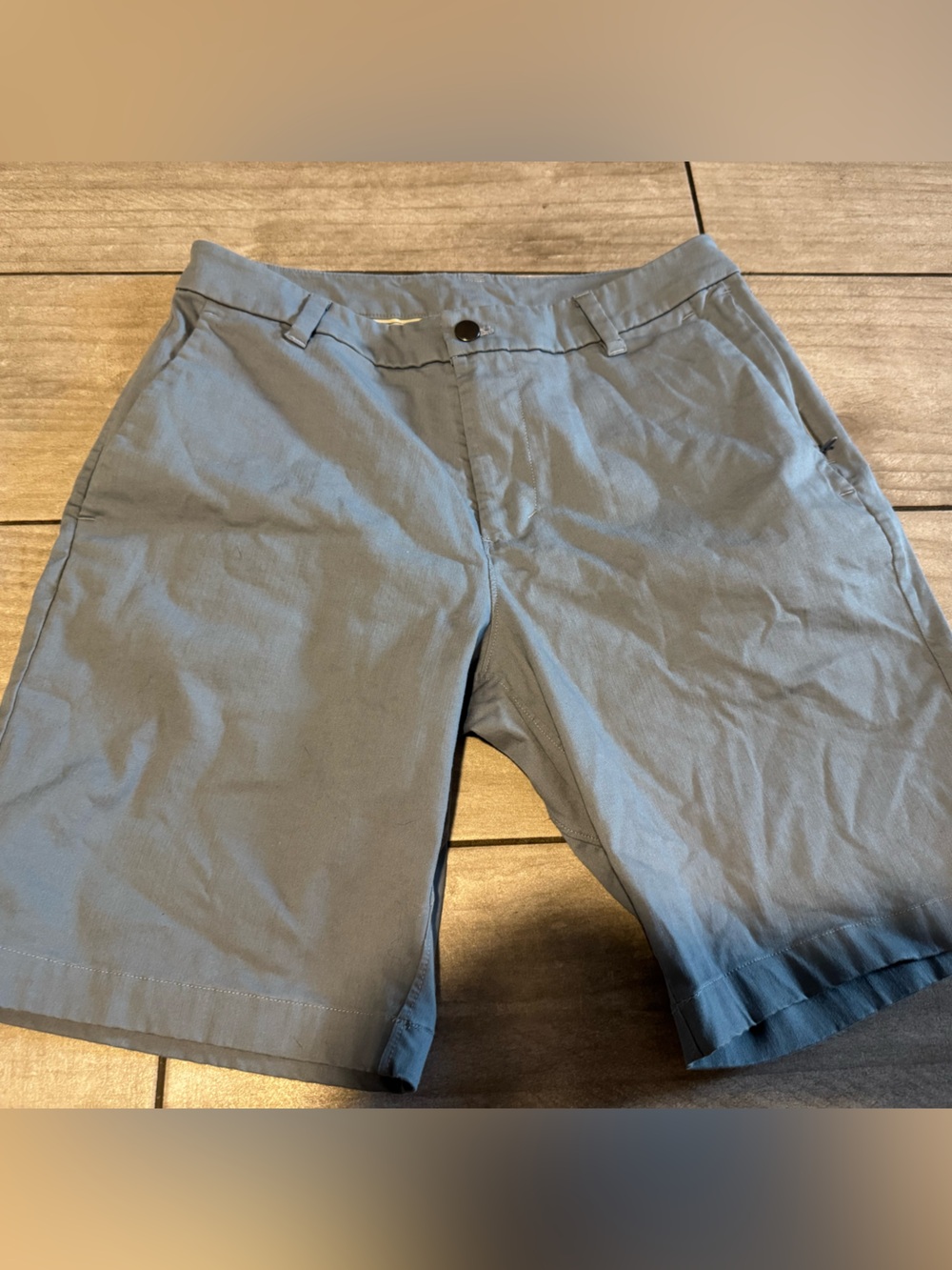 Lululemon Commission Classic For 9” Oxford Men's Shorts Sz 30 Blue